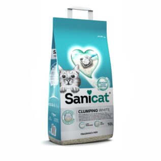 SANICAT CLUMPING WHITE  FRAGRANCE FREE (UNSENTED)