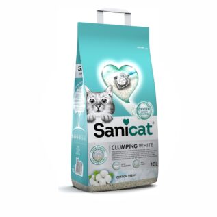 SANICAT CLUMPING WHITE COTTON