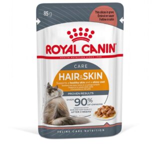 ROYAL CANIN FCN HAIR&SKIN CHUNKS IN GRAVY 85g