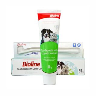 BIOLINE - TOOTHPASTE WITH LIQUID CALCIUM 50G FOR DOGS AND CATS - 2419