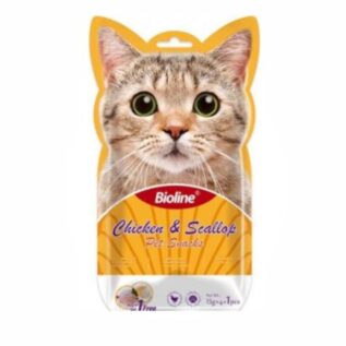 BIOLINE - CAT TREATS - CHICKEN & SCALLOP - 2450